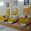 Ghế Nail Đẹp Màu Vàng 2 ghe nail mau vang 2