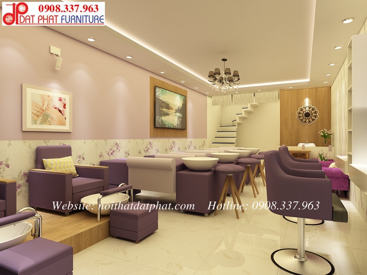 thiet ke shop Nail Spa 9