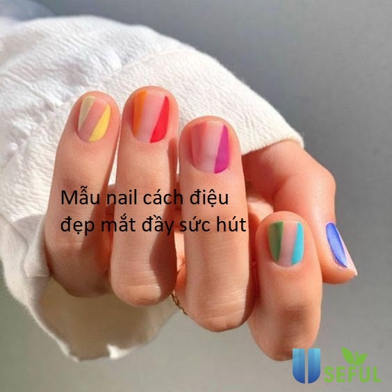 mẫu nail cách điệu đầy sức hút