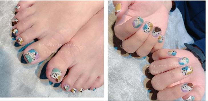 My Nguyễn nails tạo hình ấn tượng ngay trên bộ móng của chị em