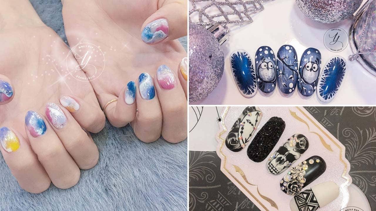 Những mẫu móng 3D cầu kỳ và sang chảnh tại Phương Lê Nail. Nguồn: Internet