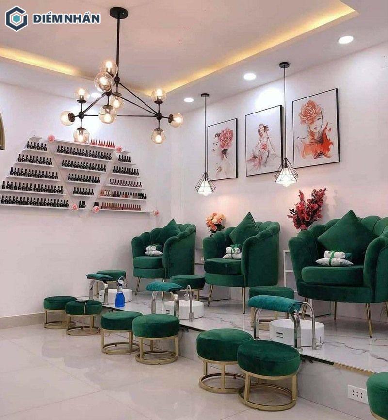 Dự án thiết kế tiệm nail diện tích nhỏ bởi đơn vị Nội Thất Điểm Nhấn