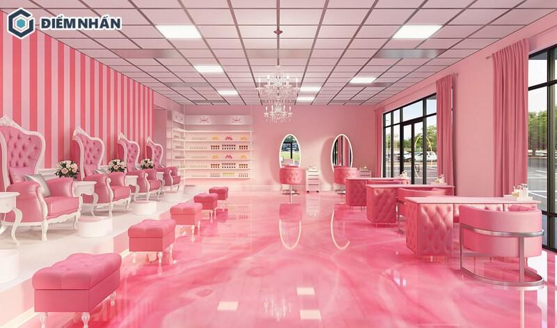 Bố trí tiệm nail một cách thông thoáng để hoàn thiện trải nghiệm khách hàng và nhân viên