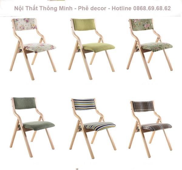 Ghế Gấp Gỗ Bọc Đệm Phê Decor – GG770 Ghế Gấp Gỗ Bọc Đệm Phê Decor – GG770