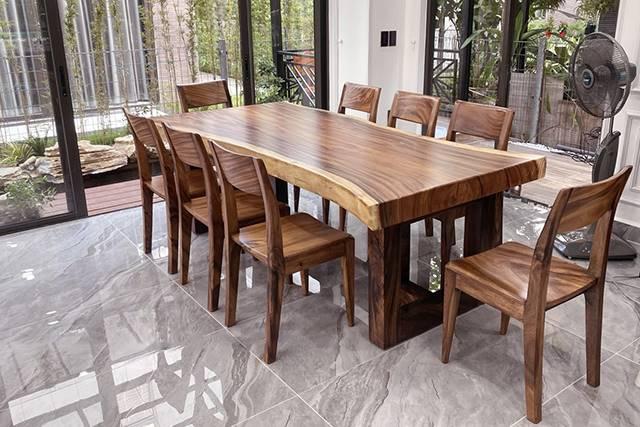 Bộ Bàn ăn 6 Ghế Bọc Da