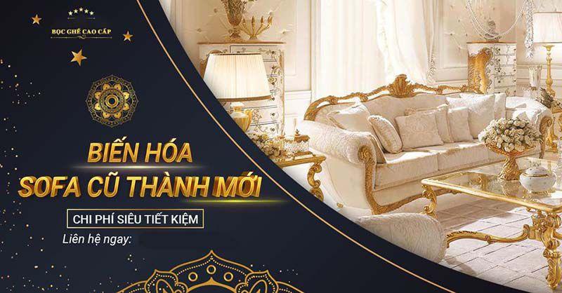 May bọc sofa biến hóa sofa cũ thành sofa mới.