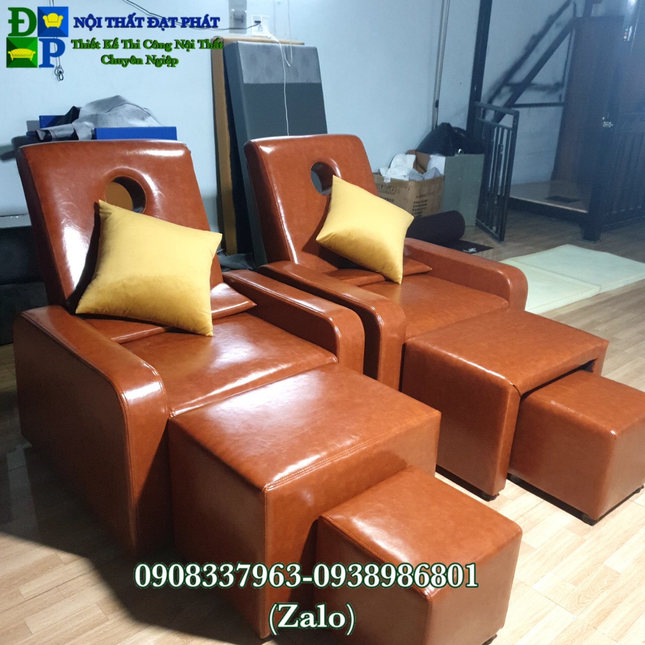 ghe massage chan spa